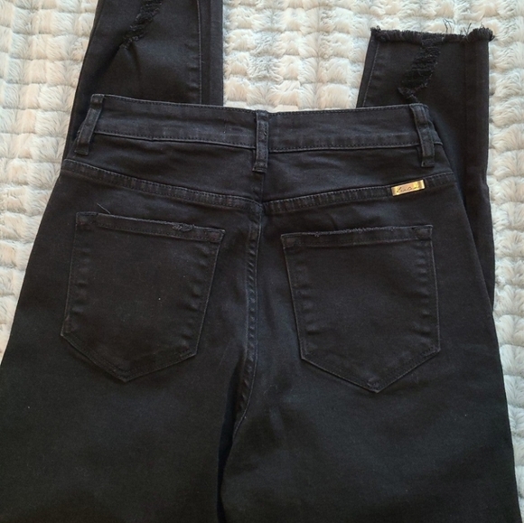 Women's Kancan Black Denim Jeans Size 3 / 25 - Picture 8 of 9